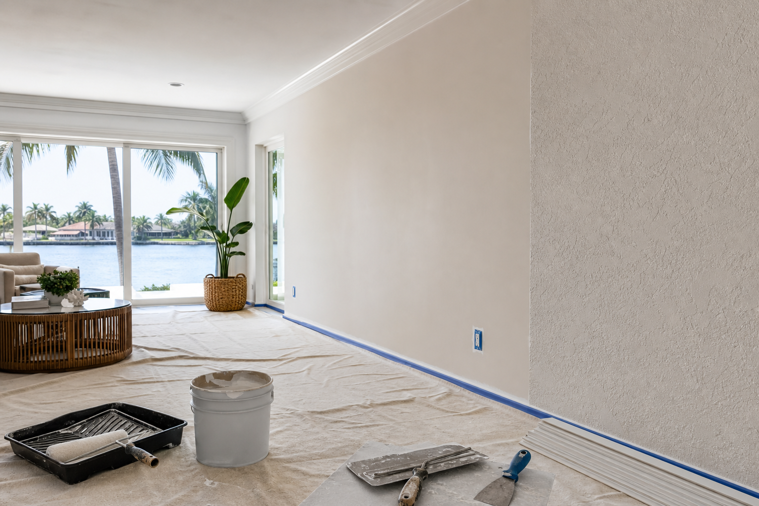Skim Coat vs Knockdown for Miami Walls